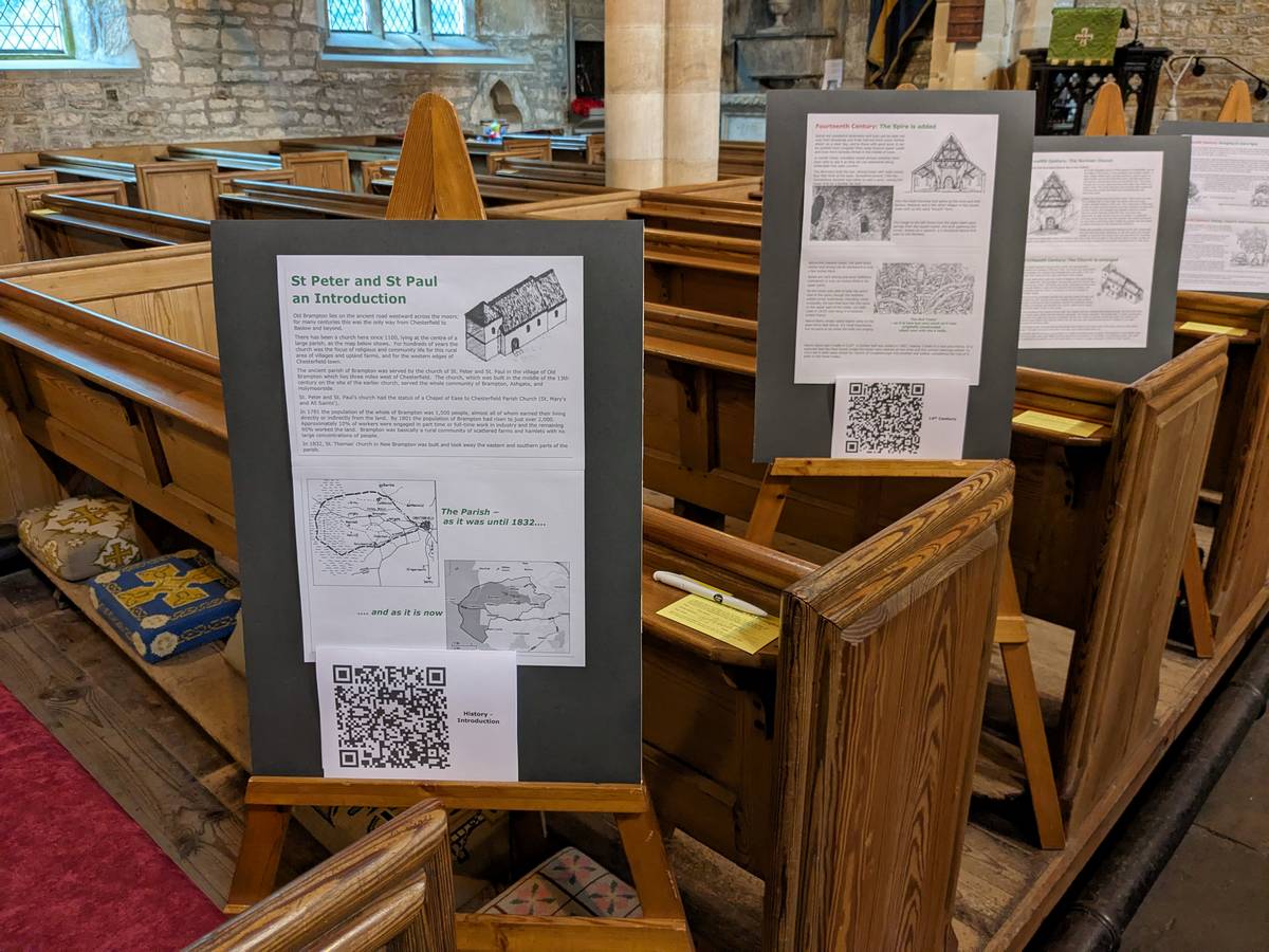 St. Peter and St. Paul's Church Old Brampton - Heritage Open Day Display-2