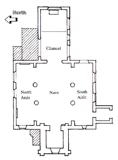 Plan of the Church Now - Friends of Old Brampton Church